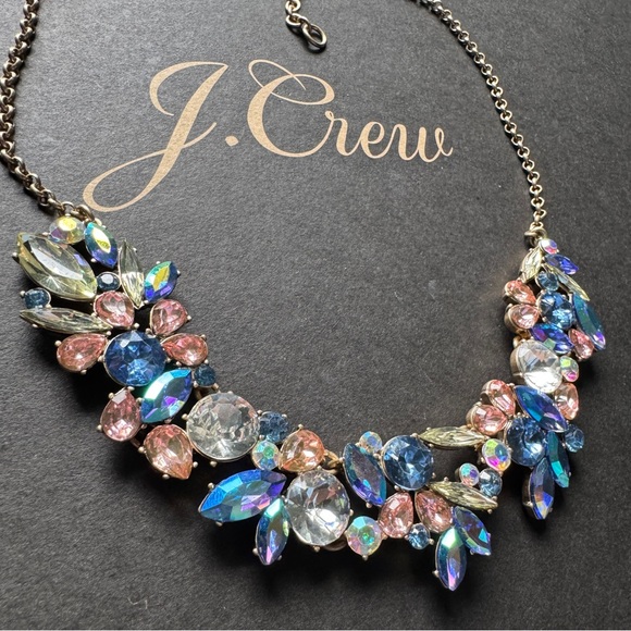 J. Crew Gemstone cluster statement necklace - Picture 3 of 7